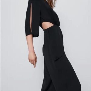 Zara CUT OUT LONG JUMPSUIT